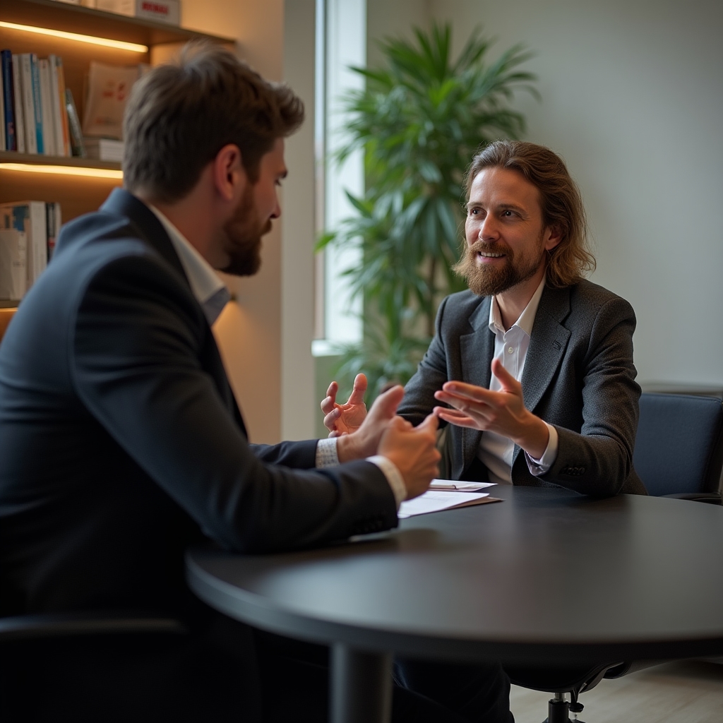 Professioneller Dialog zwischen Mentor und Mentee